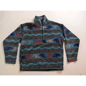 Patagonia 1/2 Zip Aztec Rare Vintage 90's Fleece Synchilla Medium USA